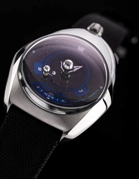 spaceone’s titanium tellurium watch replicates the earth and 